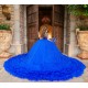 Tiered Blue Quince Dress Birthday Party Dresses Sweetheart Neck Vestidos De 15 Anos Sleeveless Instagram Gowns