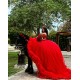 Tiered Red Quince Dress Birthday Party Dresses Sweetheart Neck Vestidos De 15 Anos Off Shoulder Instagram Gowns