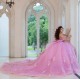 Lilac Quinceanera Dress Sweetheart Neck Birthday Party Dresses Lace Appliques Off Shoulder Vestidos De 15 Anos With Bow