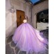 Off Shoulder Lilac Quince Dress Lace Appliques Sweet 15 Prom Party Gowns Sweetheart Neck Vestidos De 15 Anos