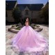 Off Shoulder Lilac Quince Dress Lace Appliques Sweet 15 Prom Party Gowns Sweetheart Neck Vestidos De 15 Anos