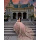 Off Shoulder Rose Gold Quinceanera Dress Lace Appliques Women 2024 Ball Gown Sequin Vestidos De 15 Anos V Neck Wear Pageant