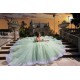 Off Shoulder Sweet 15 Gowns Sage Green Quinceanera Dress Lace Appliques Wear Pageant Sweetheart Neck 2024 Ball Gown Princess Dresses