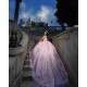 Off Shoulder Vestidos De 15 Anos Rose Gold Quince Dress Sweetheart Neck Girl Birthday Party Gown Lace Appliques Instagram Gowns