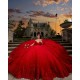 Off The Shoulder Quince Dress Red Vestidos De 15 Anos Lace Appliques Women 2024 Ball Gown Sweetheart Birthday Party Dresses