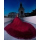 Ruffled Burgundy Quinceanera Dress Sweetheart Neck Sweet 15 Gowns Wear Pageant Off Shoulder 2024 Ball Gown Princess Dresses