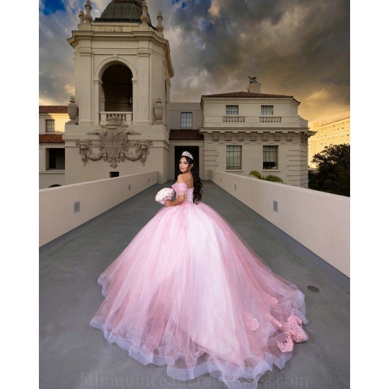 Sheer Bodice Pink Quinceanera Dress Spaghetti Strap Women 2024 Ball Gown Off Shoulder Vestidos De 15 Anos Sweetheart Neck Wear Pageant