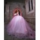 Sheer Bodice Pink Quinceanera Dress Spaghetti Strap Women 2024 Ball Gown Off Shoulder Vestidos De 15 Anos Sweetheart Neck Wear Pageant