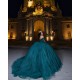 Sleeveless Quince Dress Emerald Green Vestidos De 15 Anos Lace Appliques Women 2024 Ball Gown Sweetheart Neck Birthday Party Dresses