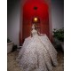 Sweetheart Neck Champagne Quinceanera Dress Sequin Wear Pageant 2024 Ball Gown Princess Dresses Sleeveless Sweet 15 Gowns