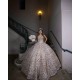 Sweetheart Neck Champagne Quinceanera Dress Sequin Wear Pageant 2024 Ball Gown Princess Dresses Sleeveless Sweet 15 Gowns