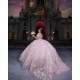 Sweetheart Neck Pink Quinceanera Dress Off Shoulder Vestidos De 15 Anos Sequin Women 2024 Ball Gown With 3D Flowers