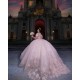 Sweetheart Neck Pink Quinceanera Dress Off Shoulder Vestidos De 15 Anos Sequin Women 2024 Ball Gown With 3D Flowers