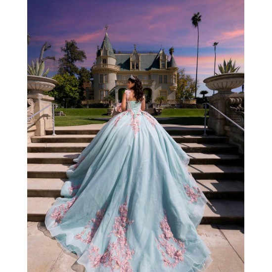 Sweetheart Neck Quince Dress Aqua Vestidos De 15 Anos Lace Appliques Women 2024 Ball Gown Off The Shoulder Birthday Party Dresses