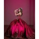 Pearl Sweet 15 Gowns Burgundy Quinceanera Dress Sleeveless Wear Pageant Lace Appliques Sweetheart Neck 2024 Ball Gown Princess Dresses