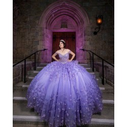 Sweetheart Neck Sweet 15 Gowns Lavende Quinceanera Dress 3D Flowers Wear Pageant Off Shoulder 2024 Ball Gown Princess Dresses