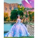 Off Shoulder Lilac Vestidos De 15 Anos 3D Flowers Quince Dresses Sweetheart Neck Birthday Party Gowns