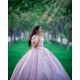 Off Shoulder Pink Quince Dress Sweetheart Neck Vestidos De XV Anos 3D Flowers 15 Birthday Party Gowns