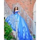 Off Shoulder Quince Dress Blue Sweet 15 Gowns Lace Appliques Sweetheart Neck Vestidos De 15 Anos