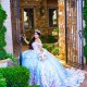 Off Shoulder Quince Dress Sky Blue Vestidos De 15 Anos V Neck Women 2024 Ball Gown With 3D Flowers