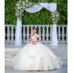 Off Shoulder Sweet 15 Gowns White Quince Dress Sweetheart Neck 15 Birthday Party Gowns Vestidos De XV Anos With 3D Flowers