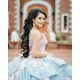 Sleeveless Quinceanera Dress Sage Green Birthday Party Gown V Neck Vestidos De 15 Anos With 3D Flowers