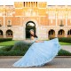 Off Shoulder Vestidos De 15 Anos Lace Appliques Sweet 15 Gowns Sweetheart Neck Sky Blue Quince Dress