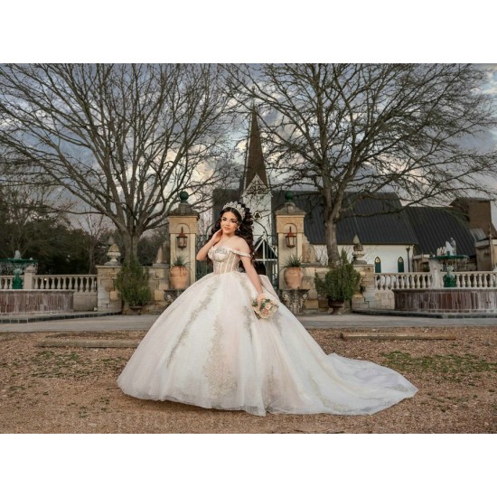 Sequin Pink Quince Dress Sweetheart Neck 2024 Ball Gown Lace Appliques Off Shoulder Vestidos De 15 Anos With Bow