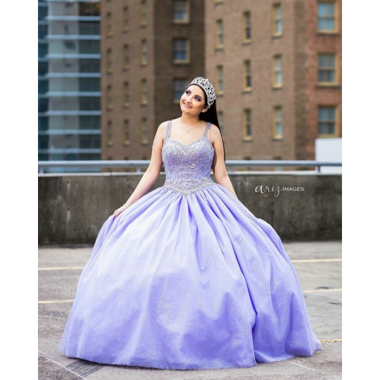 Sleeveless Lavender Quince Dress Sweetheart Neck Vestidos De 15 Anos Sequin Sweet 15 Gowns