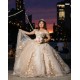 Off Shoulder Vestidos De 15 Anos Champagne Quince Dress 3D Flowers Sweetheart Neck Birthday Party Dress With Bow