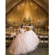 Off Shoulder Vestidos De 15 Anos Pink Quince Dress Lace Appliques V Neck Birthday Party Dress