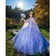 Sleeveless Lilac Quince Dress Sweetheart Neck Birthday Party Gowns Vestidos De 15 Anos With 3D Flowers