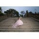 Sleeveless Princess Quinceanera Dresses Pink Quince Dress Lace Appliques Vestidos De 15 Anos