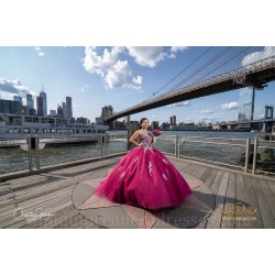 Strapless Burgundy Quince Dress Sleeveless Girls Ball Gown Sweet 16 Dresses Vestidos De 15 Anos