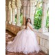 V Neck Pink Quince Dress Sleeveless Vestidos De 15 Anos Crystal Ruffled Women 2024 Ball Gown