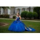 Sleeveless Vestidos De 15 Anos Blue Dress Girl Quince Sweetheart Neck Girl Birthday Gowns Lace Appliques Women 2024 Ball Gown