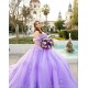 Sleeveless Vestidos De 15 Anos Lilac Quince Dress Sequin Sweetheart Neck Girl Birthday Gowns With 3D Flowers