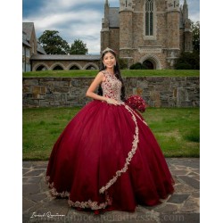 Sleeveless Vestidos De 15 Anos Red Dress Girl Quince Women 2024 Ball Gown Lace Appliques Girl Birthday Gowns