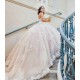 Strapless White Quince Dress Lace Appliques Girls Ball Gown Sleeveless Sweet 16 Dresses V Neck Vestidos De 15 Anos