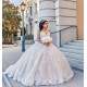 Strapless White Quince Dress Lace Appliques Girls Ball Gown Sleeveless Sweet 16 Dresses V Neck Vestidos De 15 Anos