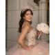 Sweetheart Neck 15 Anos Pink Quince Dress Lace Appliques Women 2024 Ball Gown Sleeveless Girl Birthday Gowns