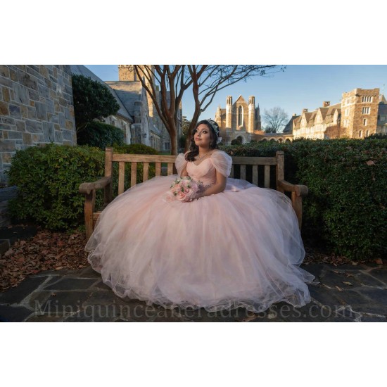 Sweetheart Neck 15 Anos Pink Quince Dress Women 2024 Ball Gown Sleeveless Girl Birthday Gowns