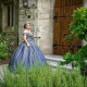 Sweetheart Neck Navy Blue Quince Dress Off Shoulder Vestidos De 15 Anos Sequin Girl Birthday Gowns