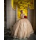 Off Shoulder 15 Anos Gold Quince Dress Sweetheart Neck Women 2024 Ball Gown Lace Appliques Sequin Girl Birthday Gowns