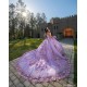 Off Shoulder 15 Anos Lilac Quince Dress Sweetheart Neck Women 2024 Ball Gown Girl Birthday Gowns With 3D Flowers