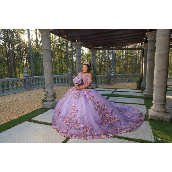 Off Shoulder 15 Anos Lilac Quince Dress Sweetheart Neck Women 2024 Ball Gown Girl Birthday Gowns With 3D Flowers