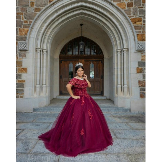 Off Shoulder 15 Anos Red Quince Dress Women 2024 Ball Gown Lace Appliques Girl Birthday Gowns