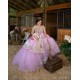 Off Shoulder 15 Anos Sweetheart Neck Pink Quince Dress Crystal Women 2024 Ball Gown Sequin Lace Appliques Girl Birthday Gowns