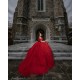 Off Shoulder Vestidos De 15 Anos Red Quince Dress Sleeveless Girl Birthday Gowns Lace Appliques Women 2024 Ball Gown