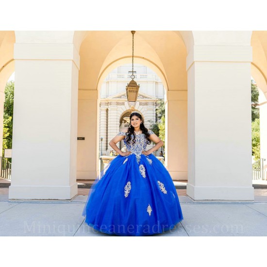 Off Shoulder Vestidos De 15 Anos Sweetheart Neck Blue Quince Dress Lace Appliques Girl Birthday Gowns